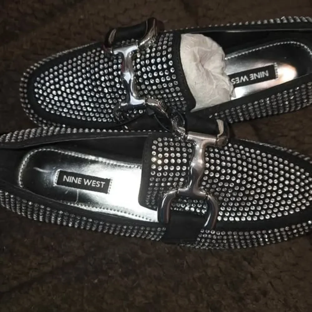 Nine West Rhinestone Loafers